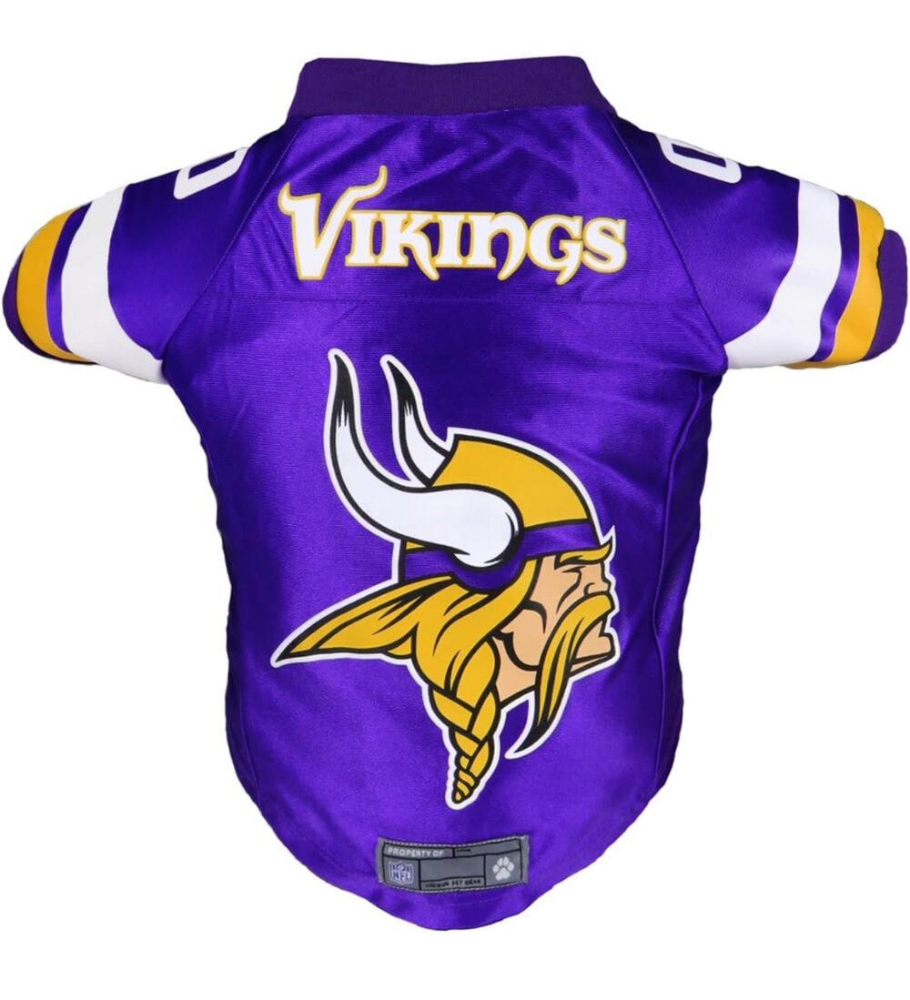 New Minnesota Vikings NFL Premium dog jersey Size Large